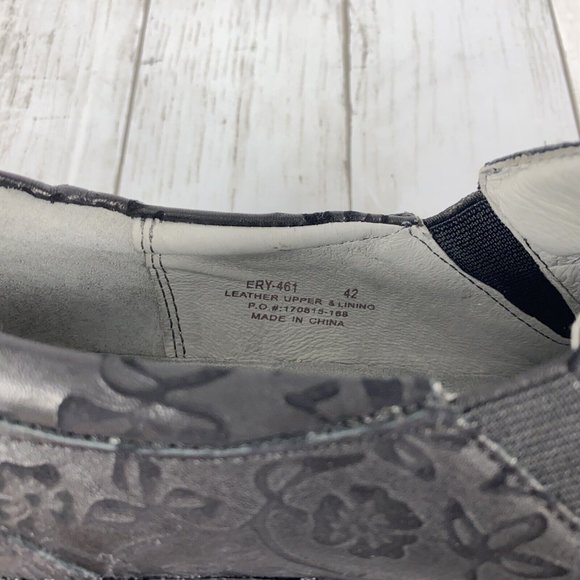 Alegria ERY-461 Black Leather Stretch Clogs Morning Glory Wm Sz 11 EU 42 NWOB - Picture 8 of 9